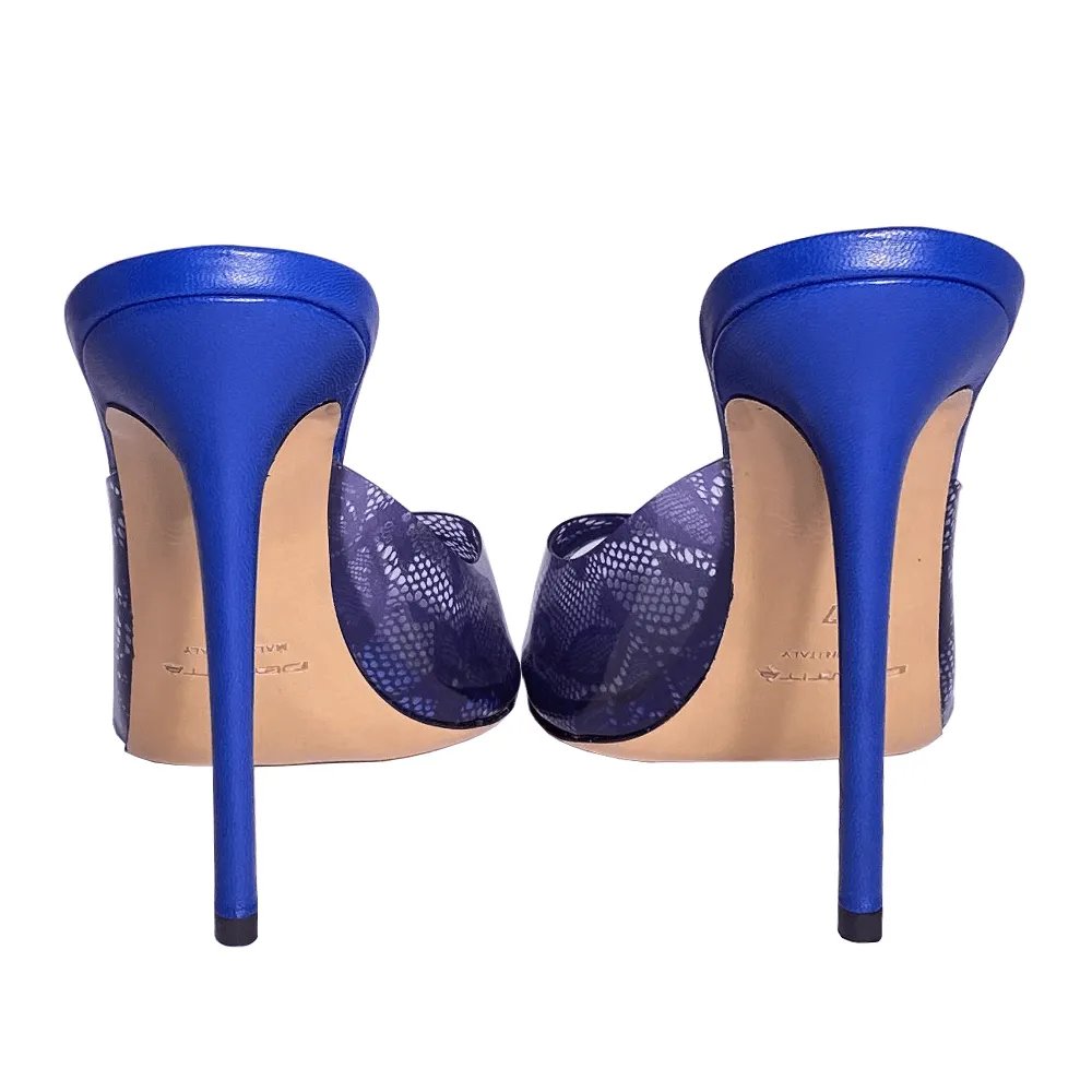 CHORA PVC/LEATHER BLUE