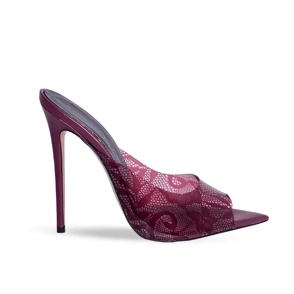 CHORA PVC/LEATHER BORDEAUX