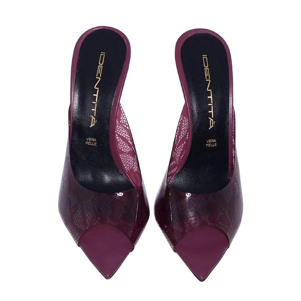 CHORA PVC/LEATHER BORDEAUX