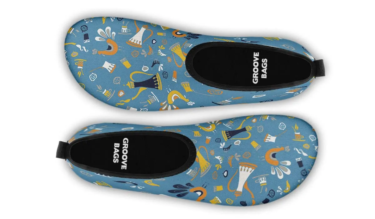 Coffee Chicken Aqua Barefoot Shoes