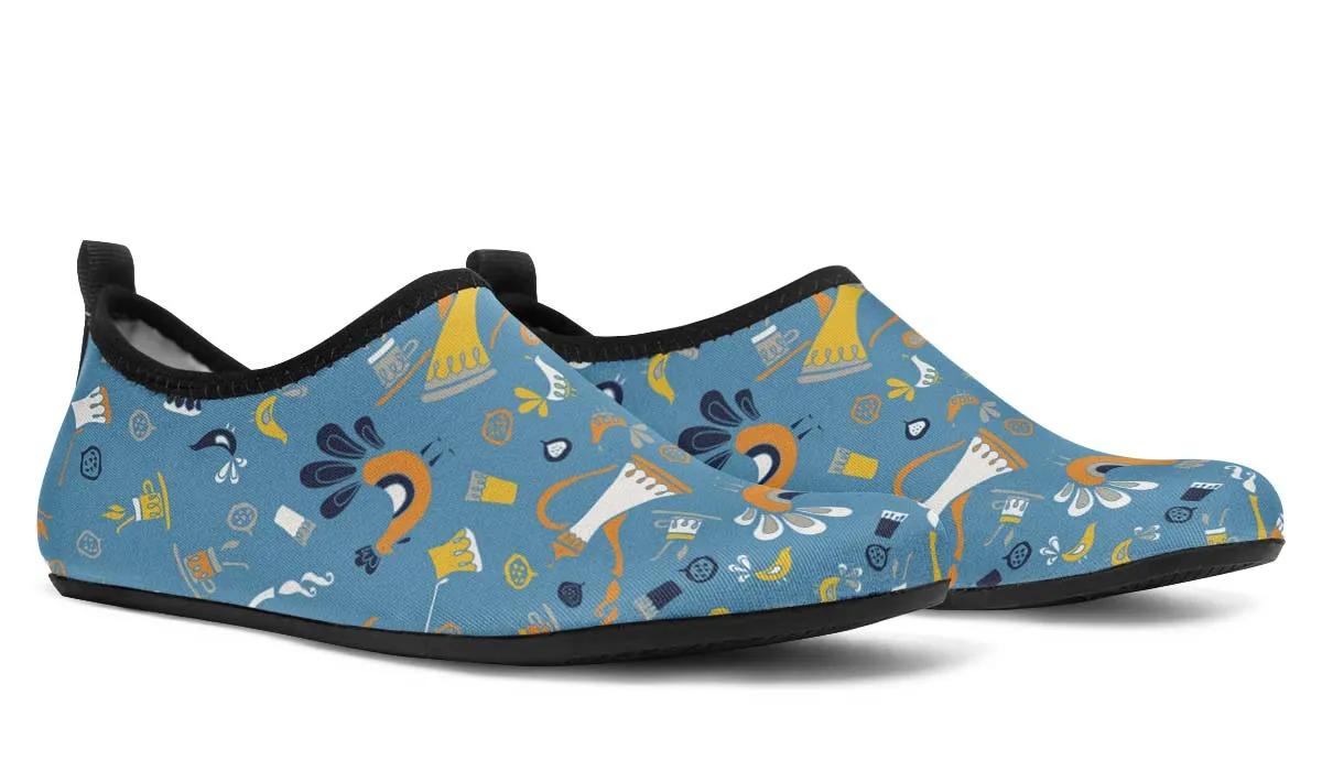 Coffee Chicken Aqua Barefoot Shoes
