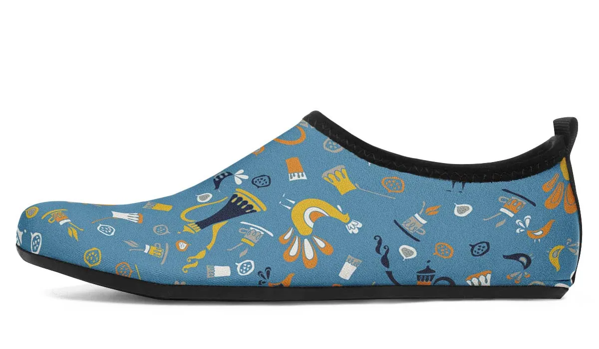 Coffee Chicken Aqua Barefoot Shoes
