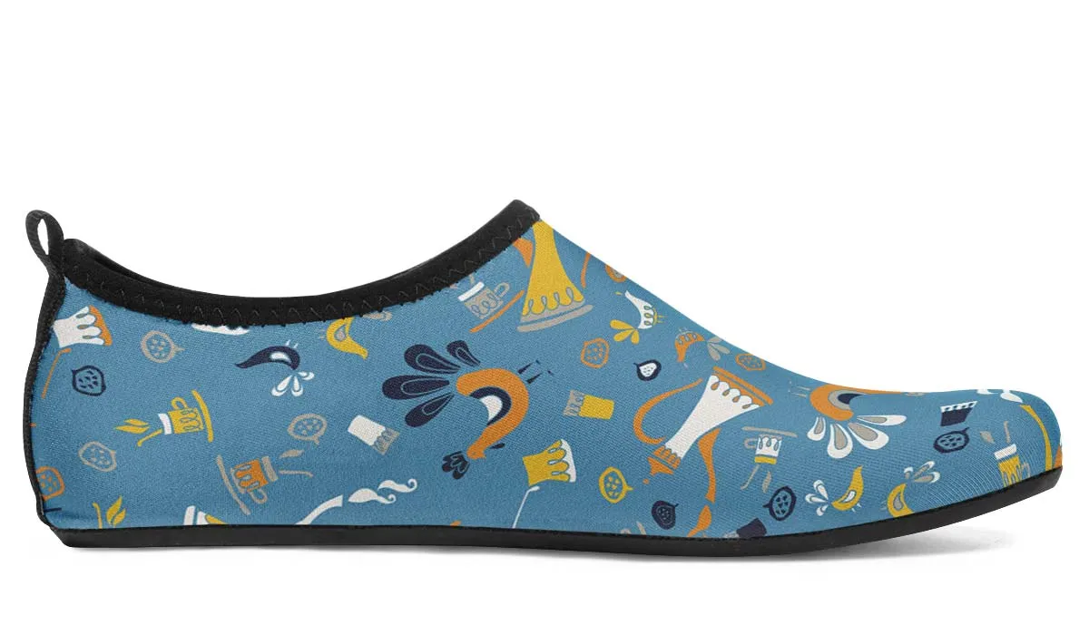 Coffee Chicken Aqua Barefoot Shoes