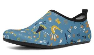 Coffee Chicken Aqua Barefoot Shoes