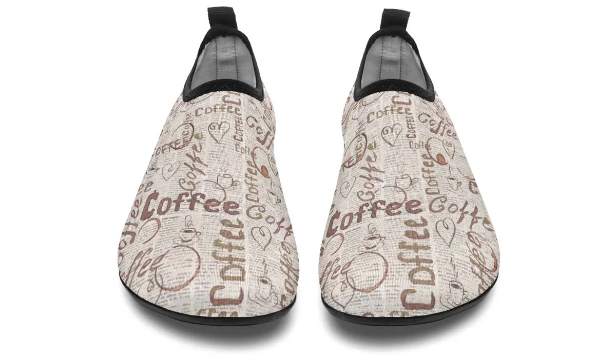 Coffee Stain Aqua Barefoot Shoes