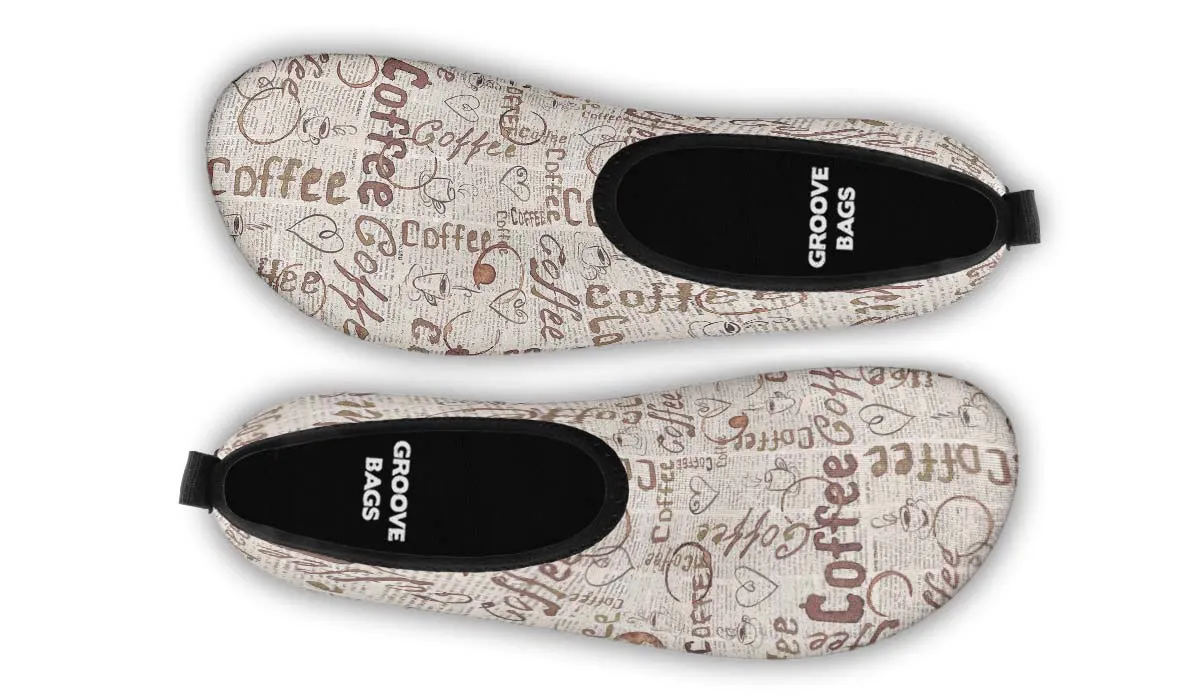 Coffee Stain Aqua Barefoot Shoes