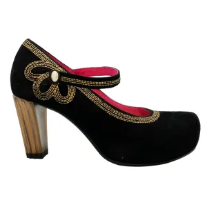 Cognac - Black/Gold strap heelLAST PAIRS 37 AND 40