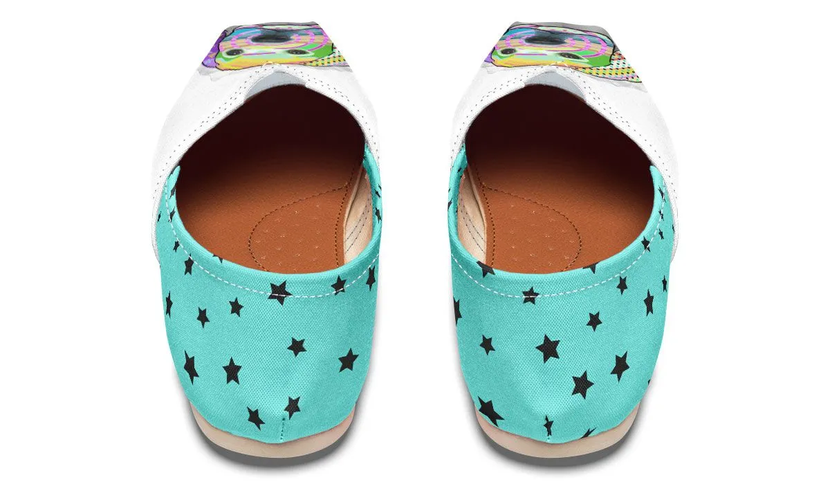Collage Pup Golden Retriever Casual Shoes