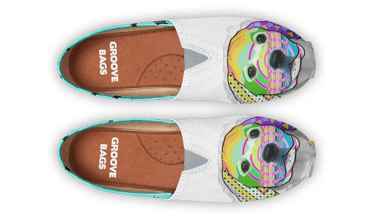 Collage Pup Golden Retriever Casual Shoes