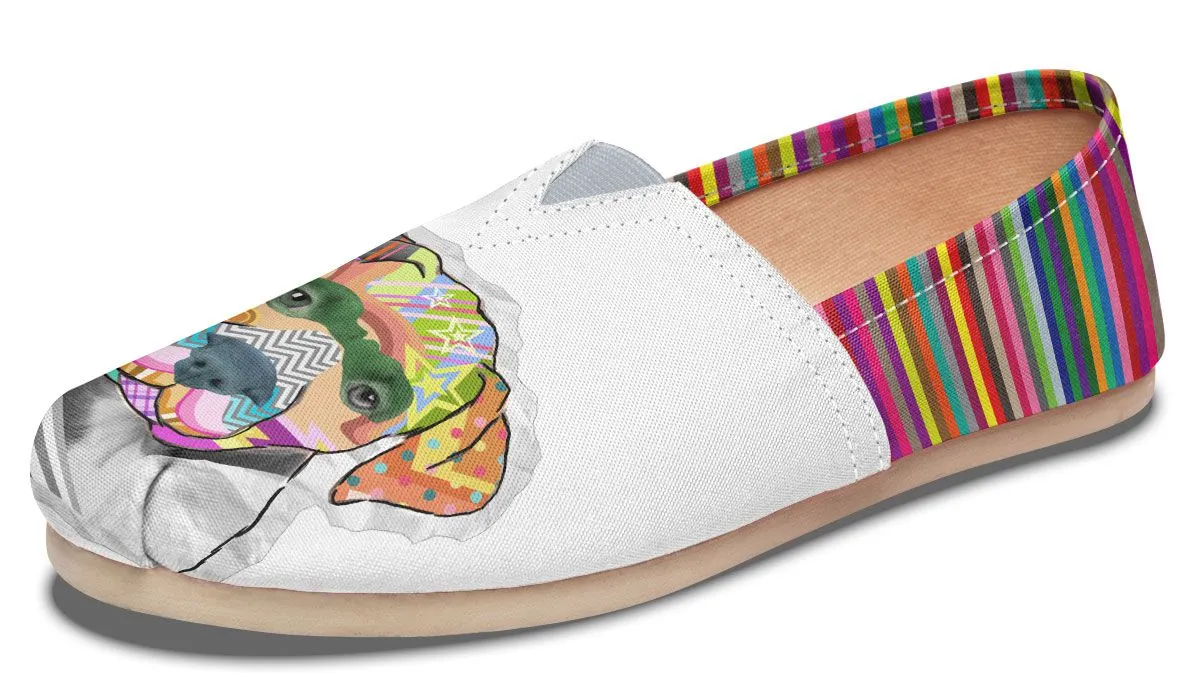Collage Pup Pit Bull Casual Shoes