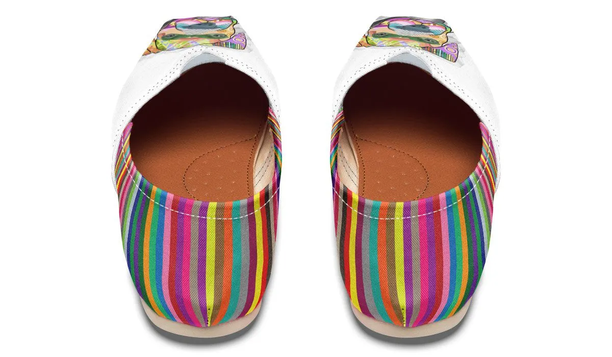Collage Pup Pit Bull Casual Shoes