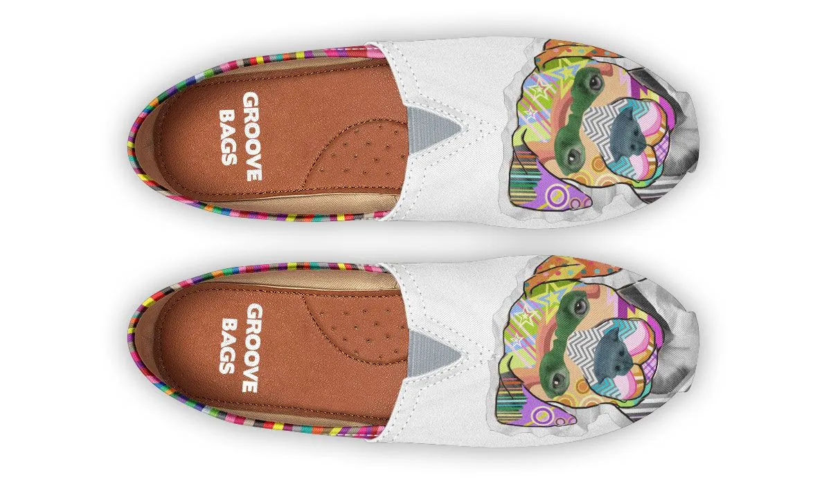 Collage Pup Pit Bull Casual Shoes