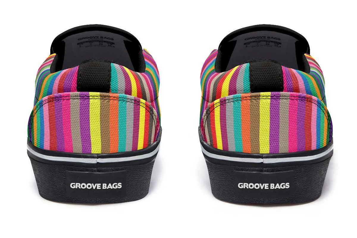 Collage Pup Pit Bull Slip-On Shoes