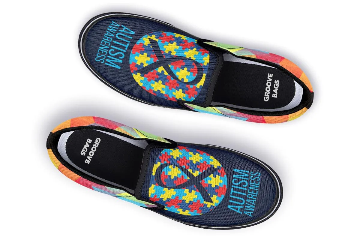 Colorful Autism Slip-On Shoes