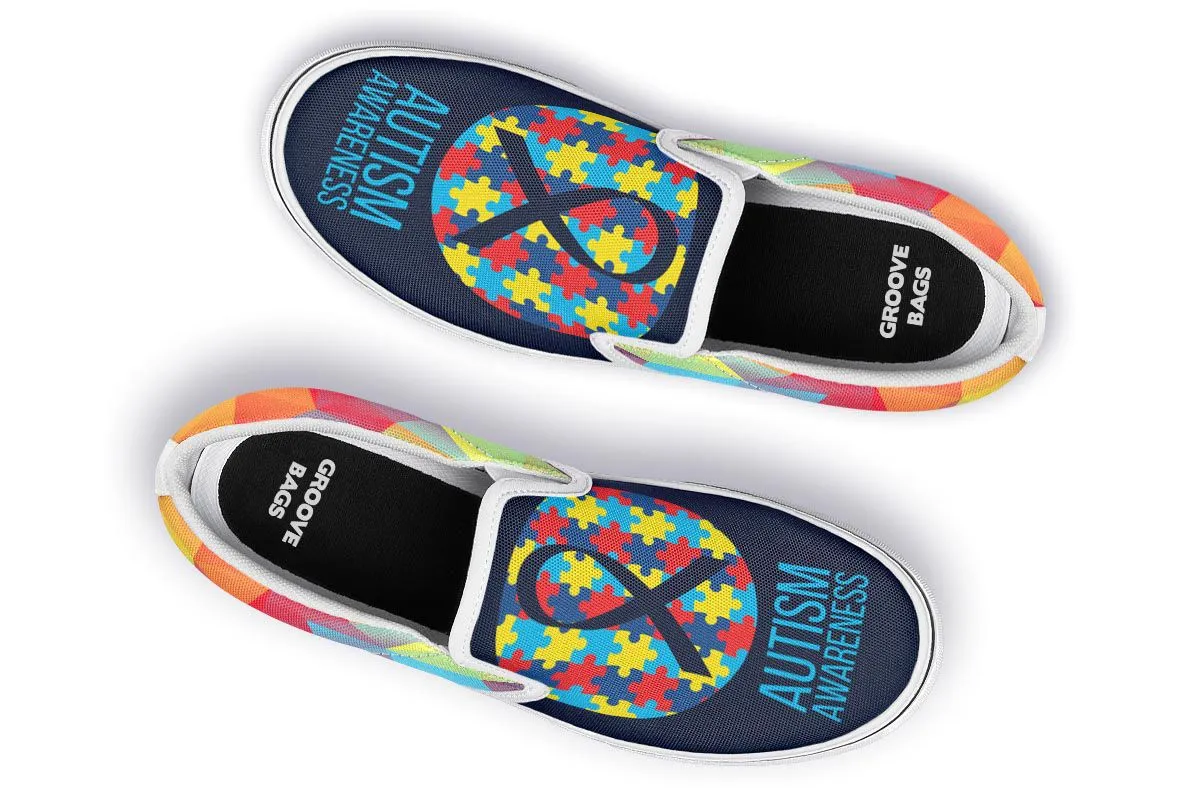 Colorful Autism Slip-On Shoes