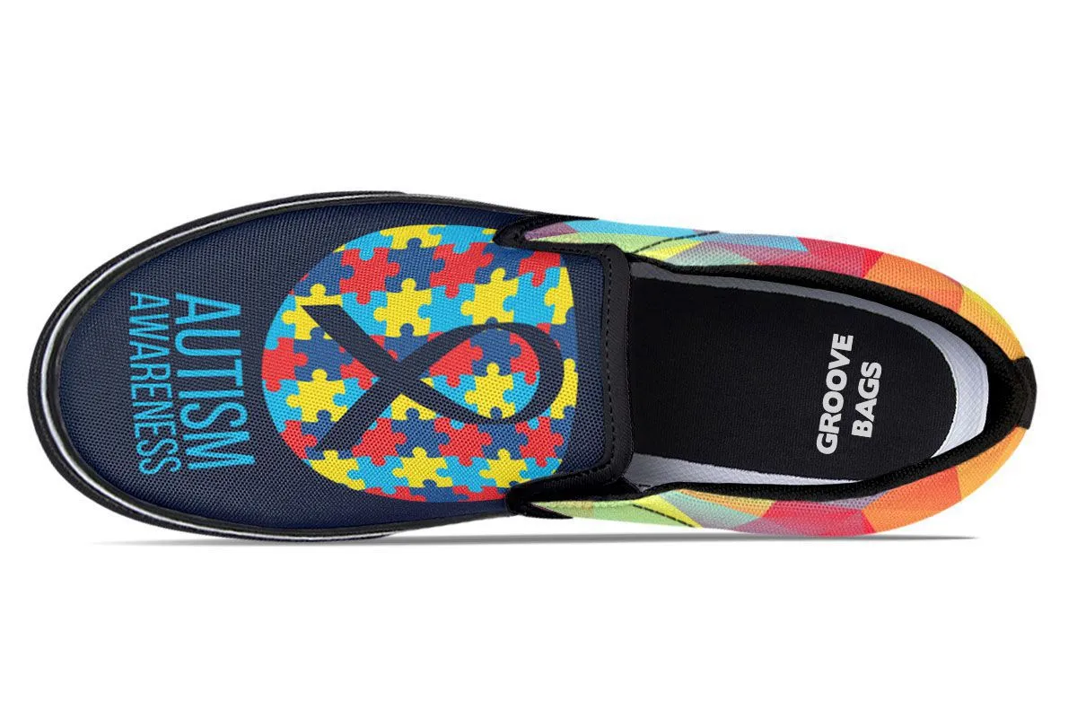 Colorful Autism Slip-On Shoes