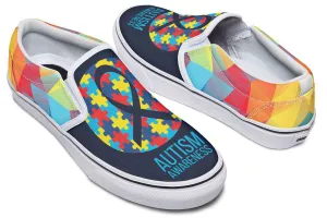 Colorful Autism Slip-On Shoes