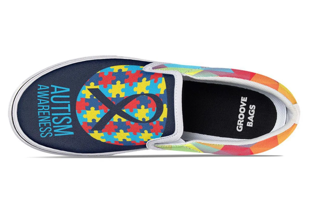 Colorful Autism Slip-On Shoes