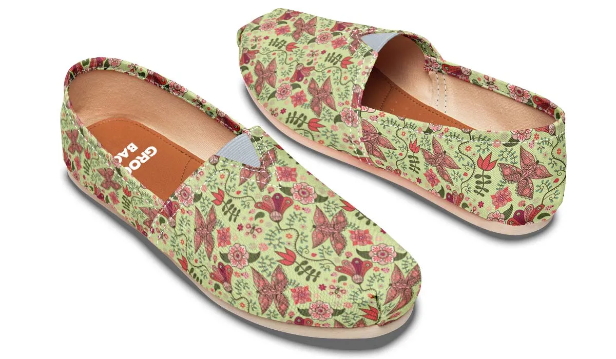 Colorful Butterfly Pattern Casual Shoes