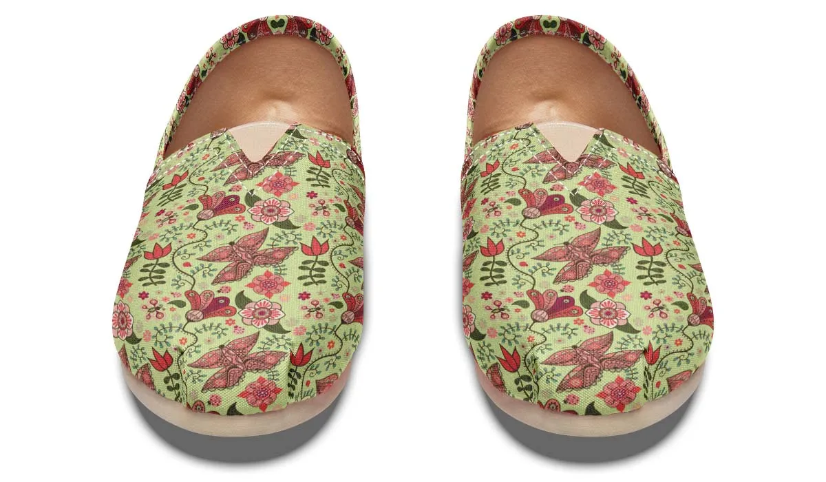 Colorful Butterfly Pattern Casual Shoes
