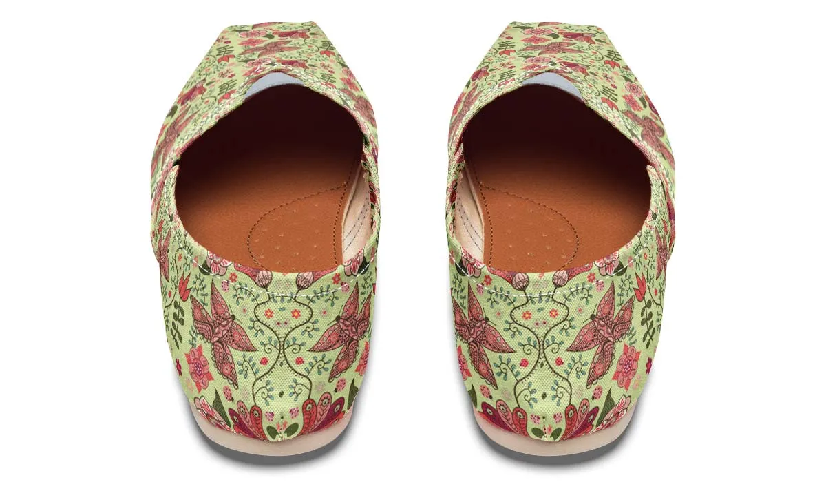 Colorful Butterfly Pattern Casual Shoes