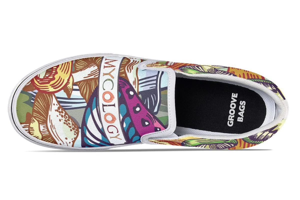 Colorful Mycology Slip-On Shoes