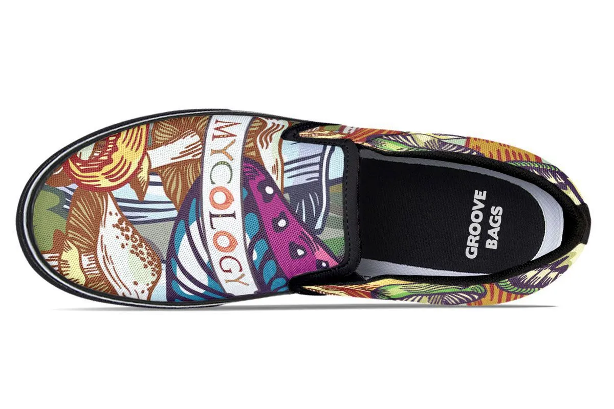 Colorful Mycology Slip-On Shoes