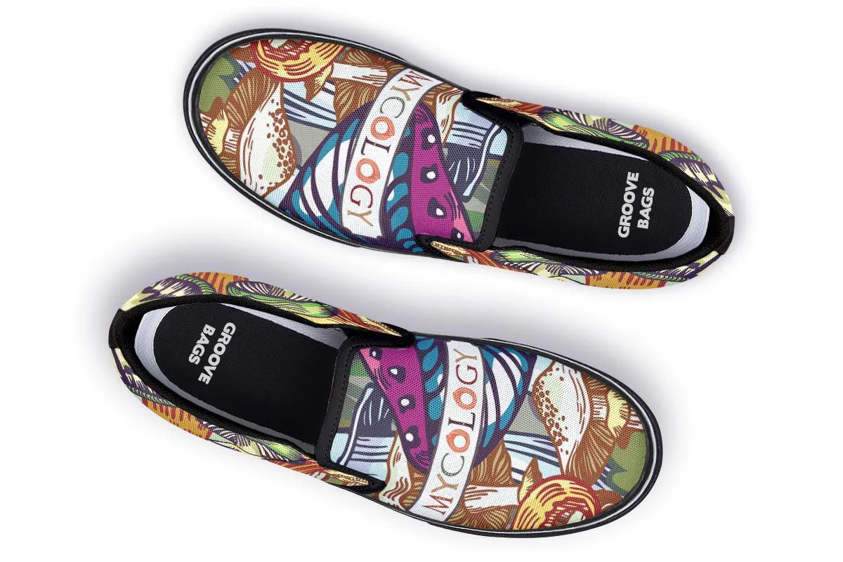 Colorful Mycology Slip-On Shoes