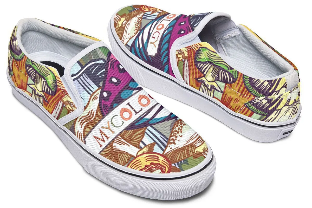 Colorful Mycology Slip-On Shoes
