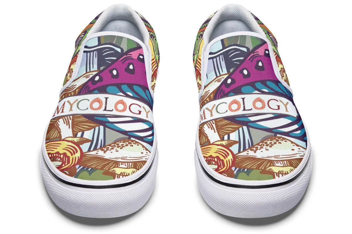 Colorful Mycology Slip-On Shoes