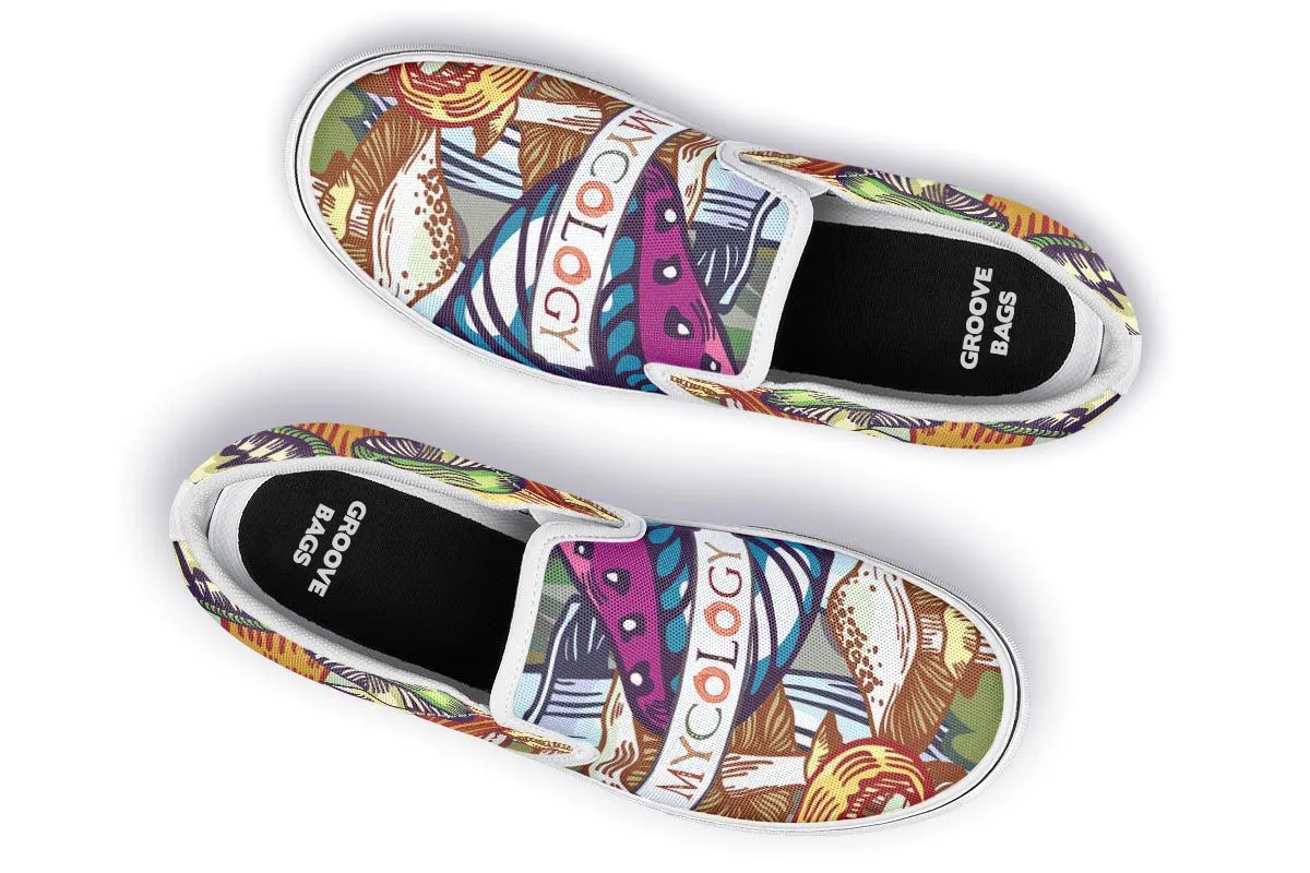 Colorful Mycology Slip-On Shoes