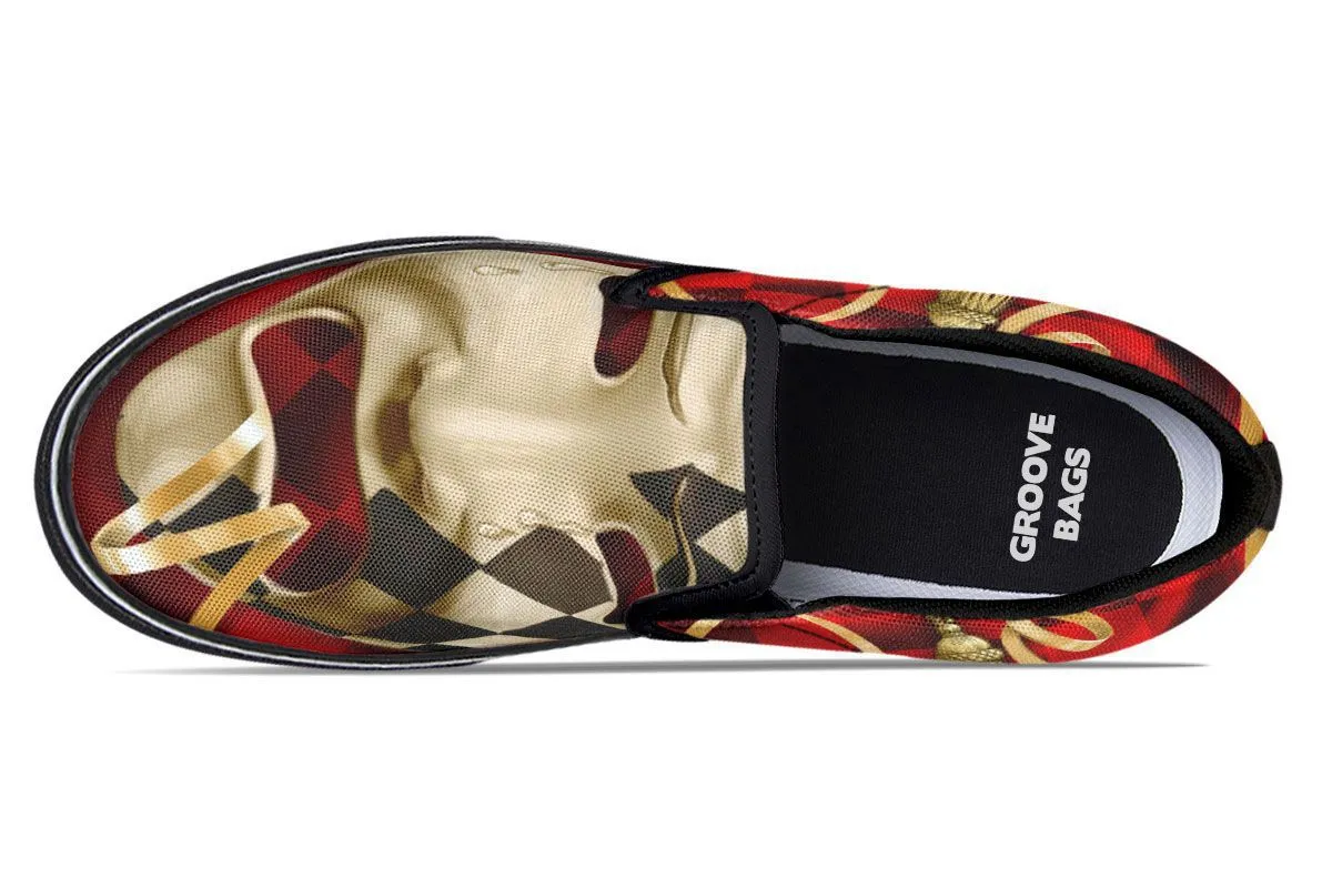 Comedy And Tragedy Slip-On Shoes