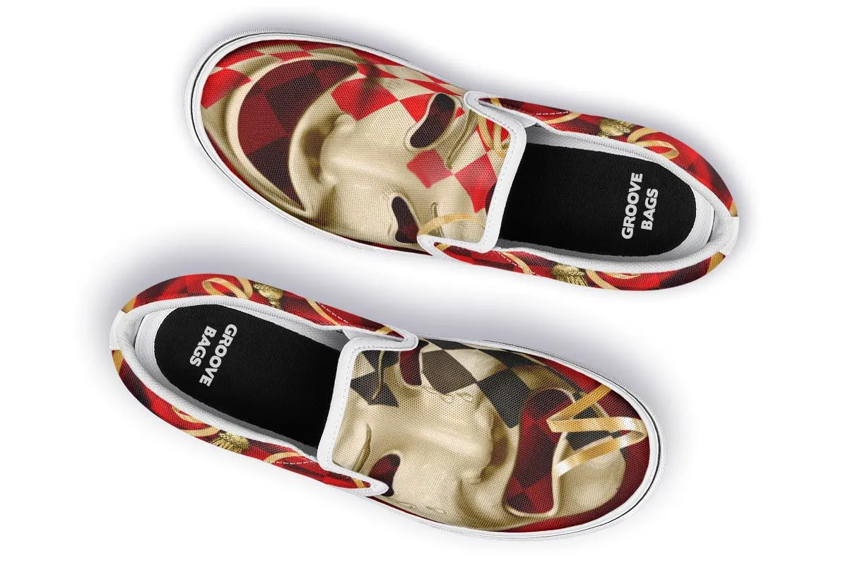 Comedy And Tragedy Slip-On Shoes