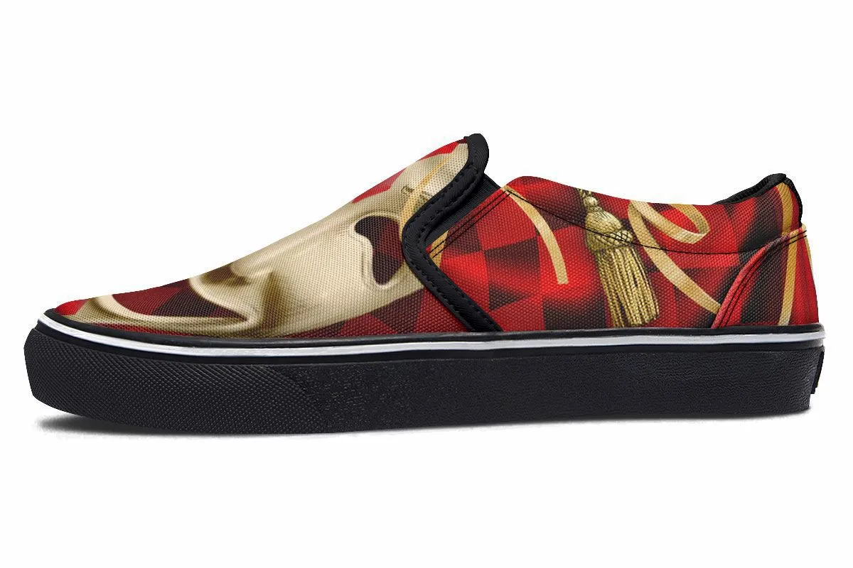 Comedy And Tragedy Slip-On Shoes