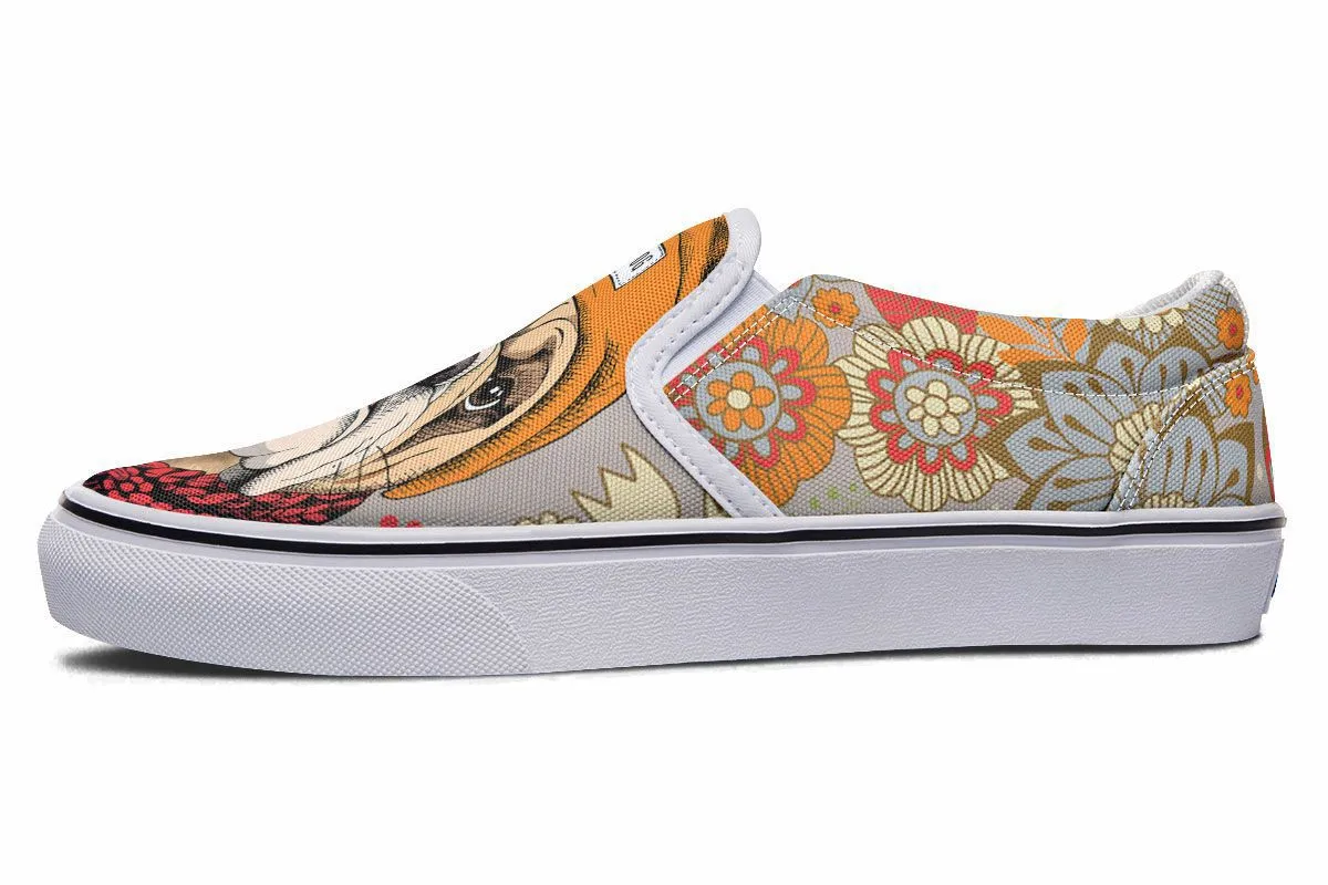 Cool Bulldog Slip-On Shoes