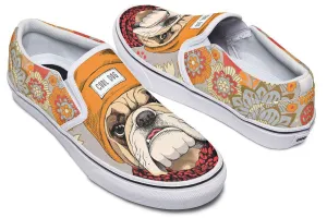 Cool Bulldog Slip-On Shoes