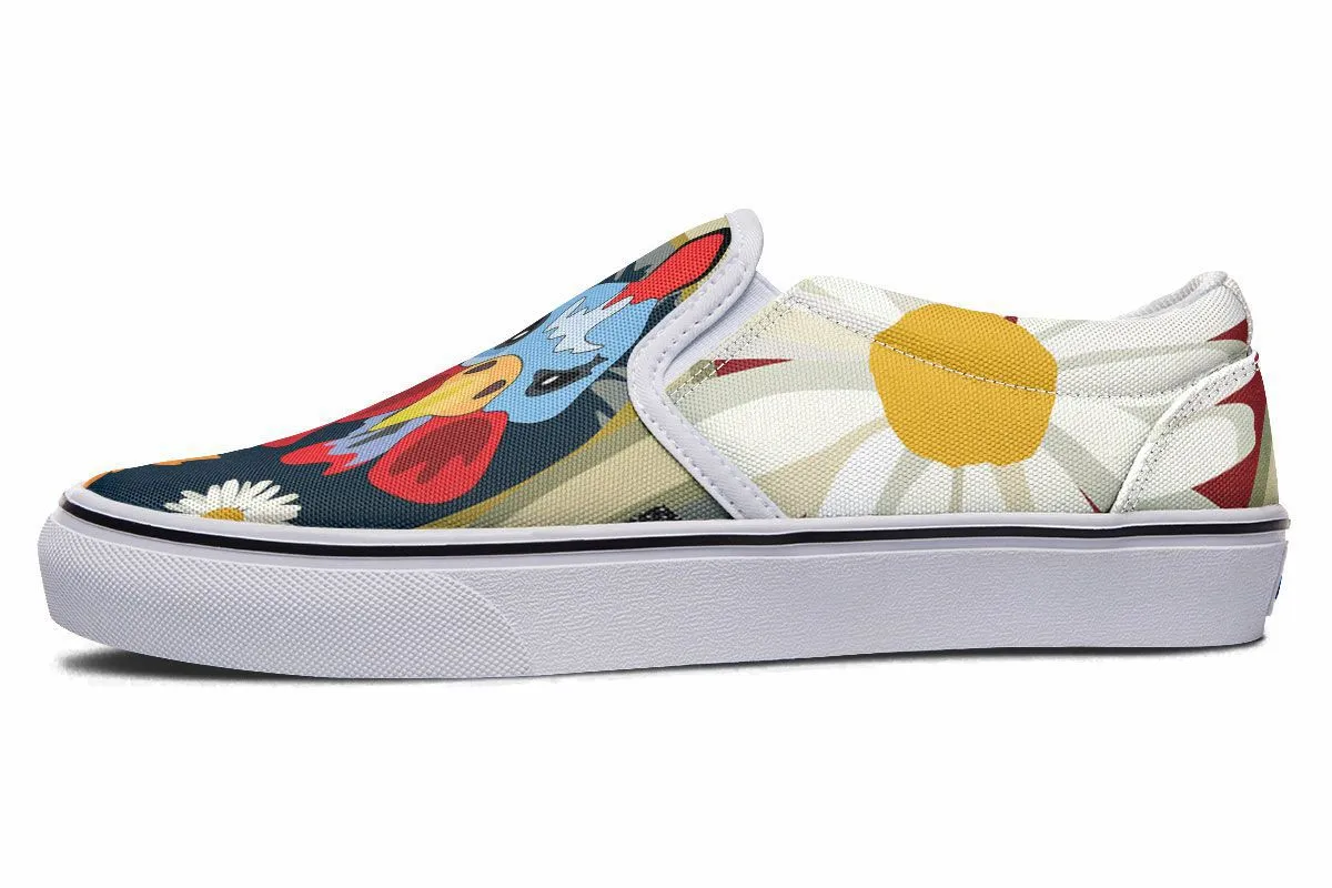 Couple Ol Chickens Slip-On Shoes