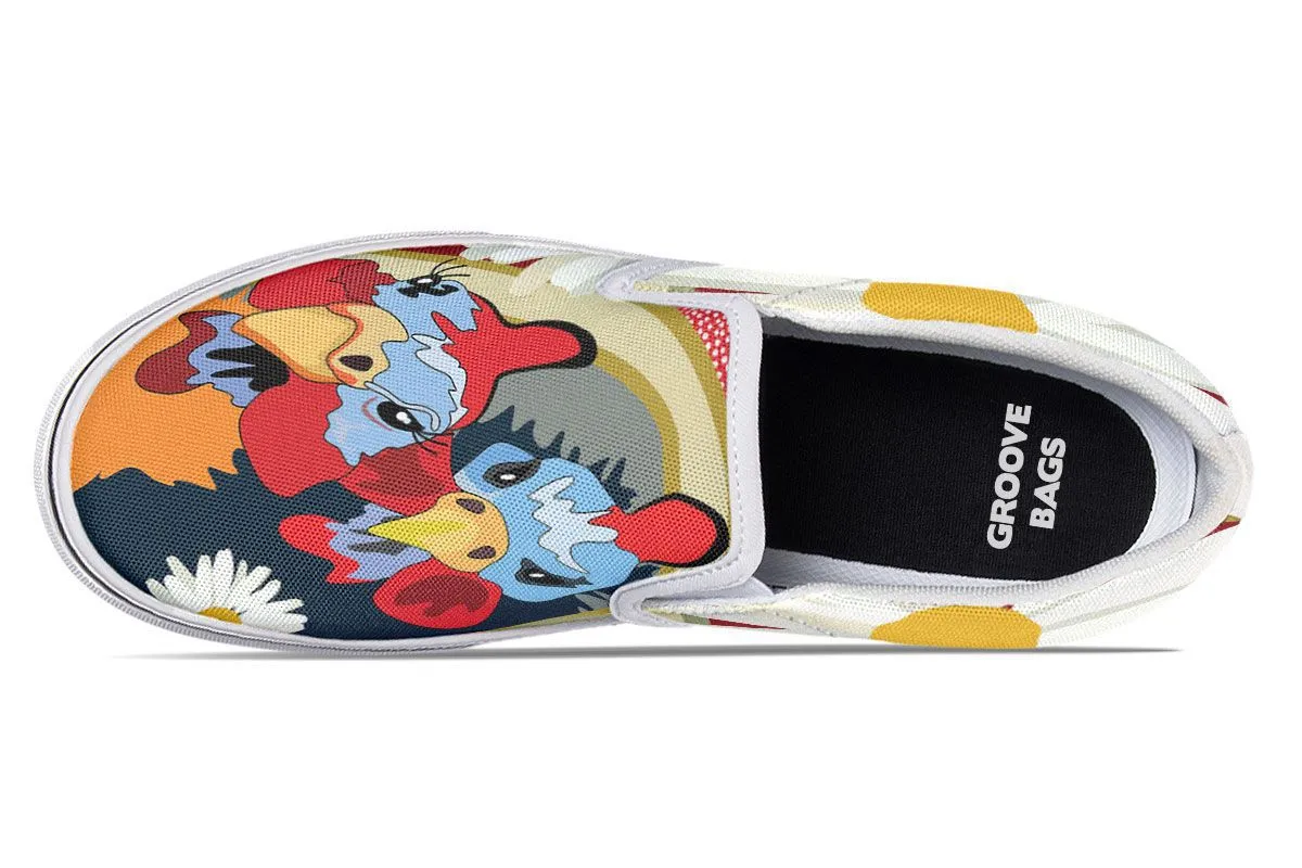 Couple Ol Chickens Slip-On Shoes