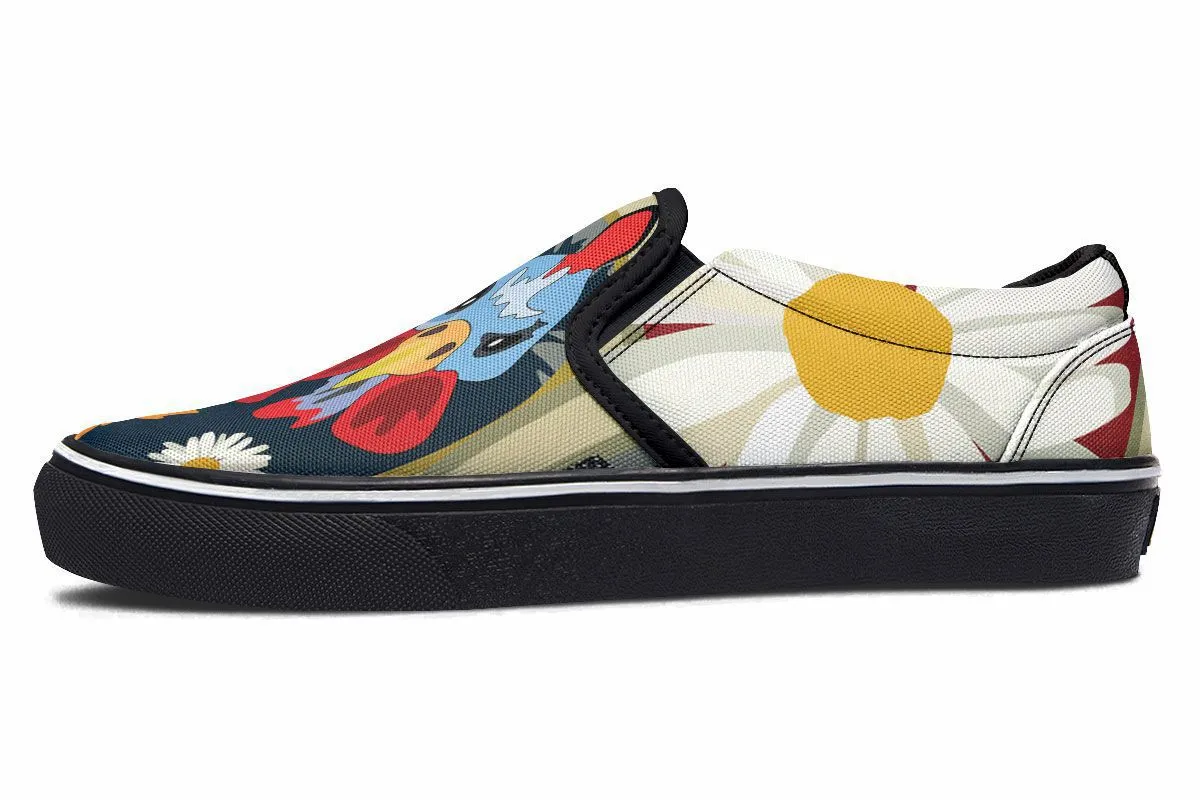 Couple Ol Chickens Slip-On Shoes