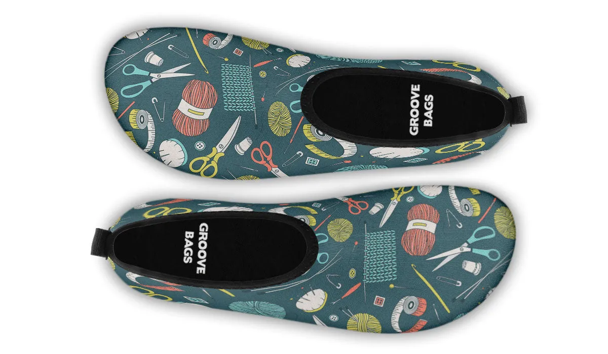 Crochet Aqua Barefoot Shoes