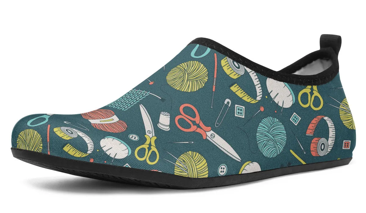Crochet Aqua Barefoot Shoes