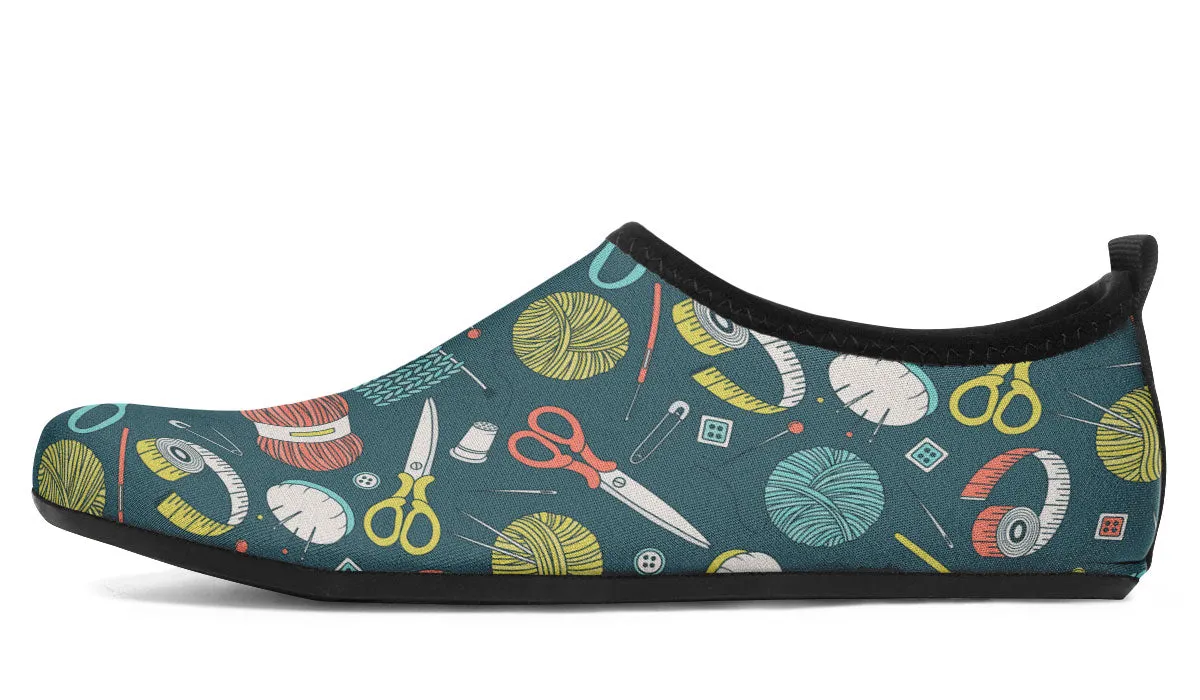 Crochet Aqua Barefoot Shoes