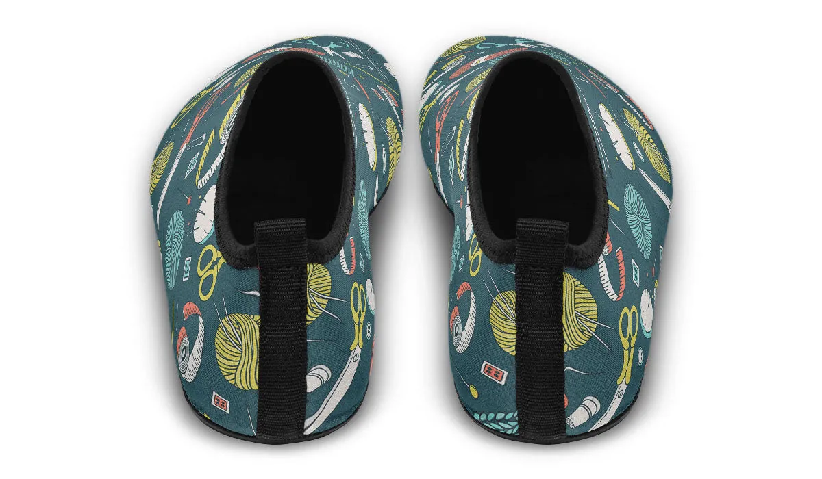 Crochet Aqua Barefoot Shoes