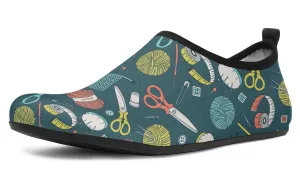 Crochet Aqua Barefoot Shoes