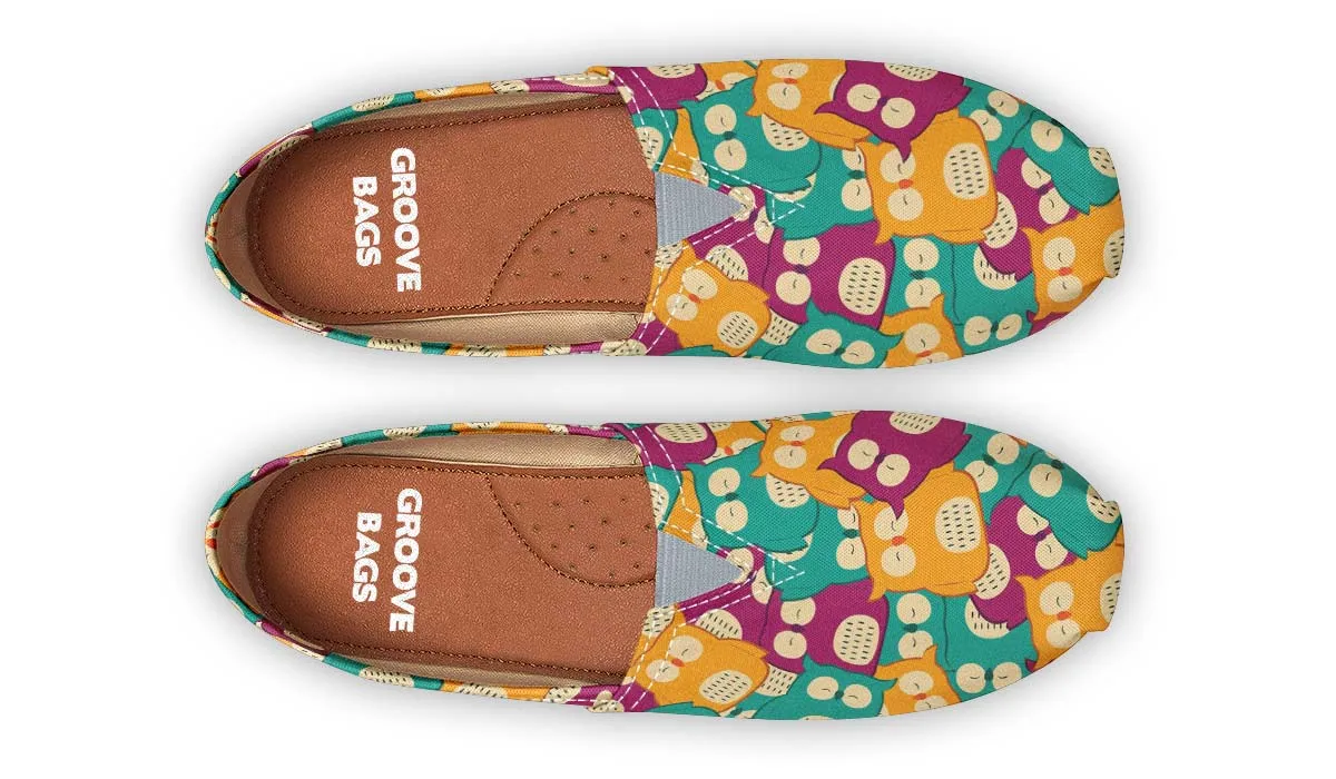 Cute Owl Pattern Casual Shoes