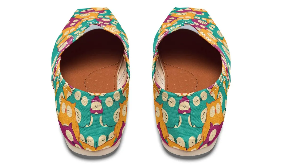 Cute Owl Pattern Casual Shoes