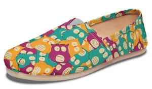 Cute Owl Pattern Casual Shoes