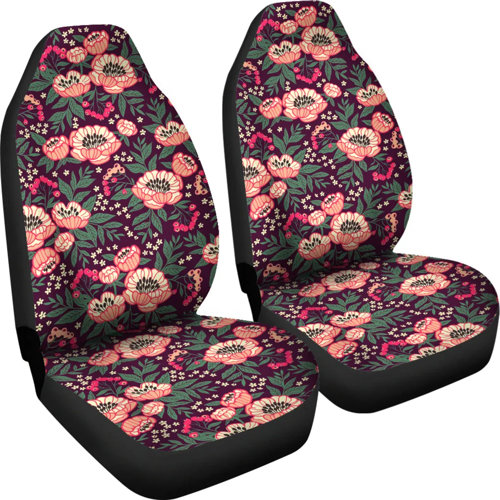 Cute Peony Car Seat Covers