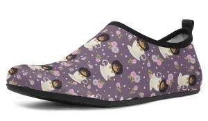 Dachshund Cup Of Tea Aqua Barefoot Shoes