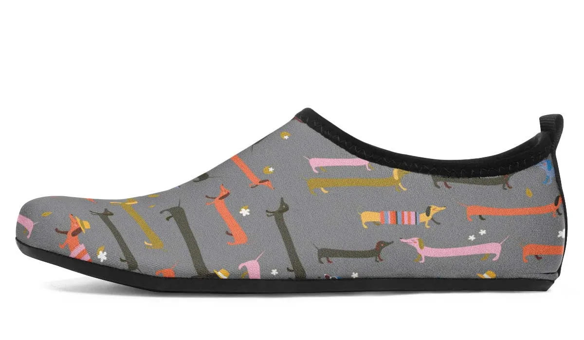 Dachshund Pals Aqua Barefoot Shoes